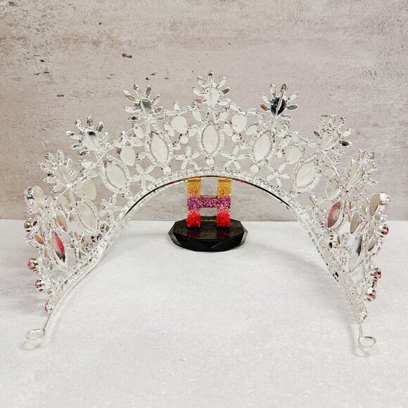 Pink Wedding Crown, Royal Princess Crown, Homecoming Prom, Quinceanera Crown main image 7